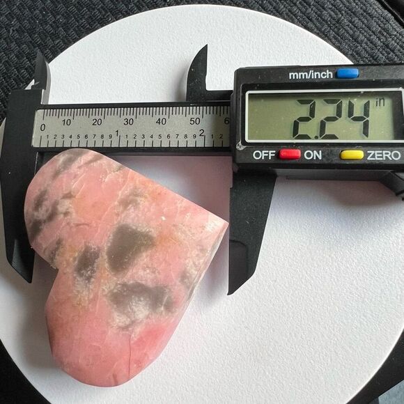 Pink Opal Heart‎ Carving (#4) - Picture 7 of 8